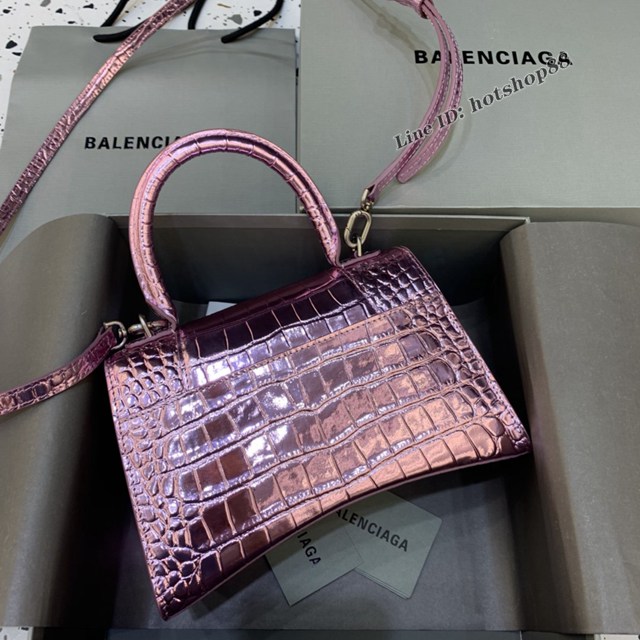 Balenciaga專櫃新款小號手提肩背女包原單沙漏包 巴黎世家星空粉色沙漏包 fyj1418